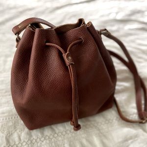 Portland Leather bucket bag